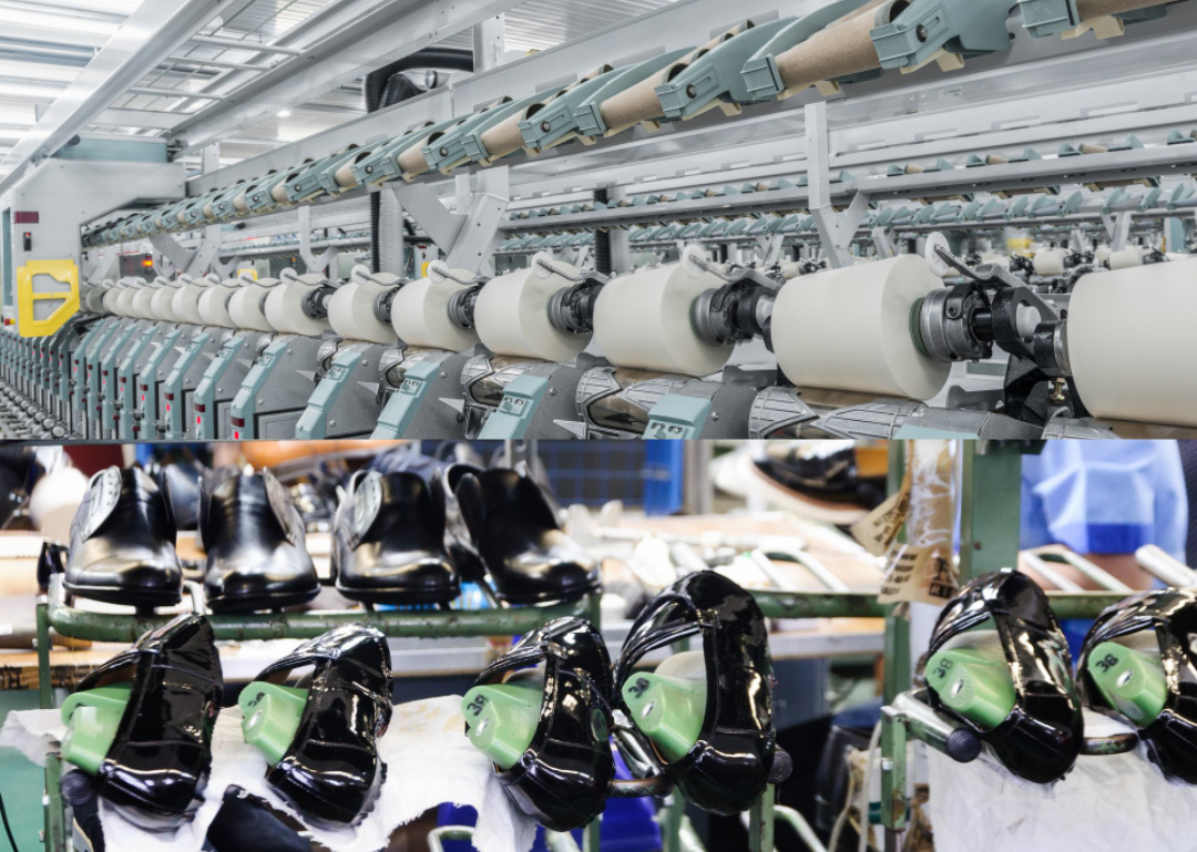 Indústria Têxtil e Calçadista